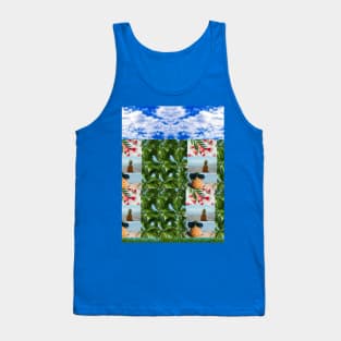 Pineapple And Palm - Tropical Tank Top